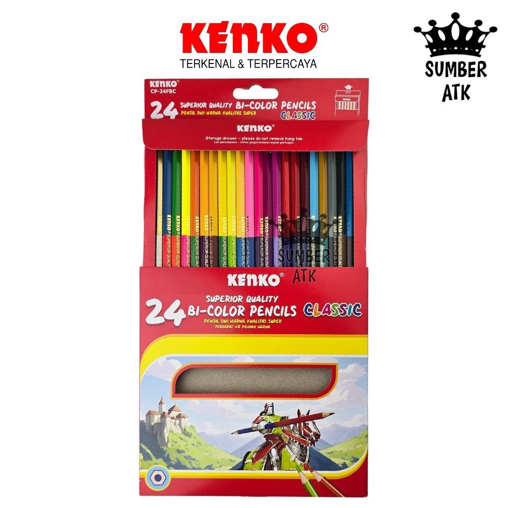 

Pensil Warna KENKO 24 warna Bi-color CP-24FBC ( 48 warna dengan 2 sisi ) Color Pensil Nugi