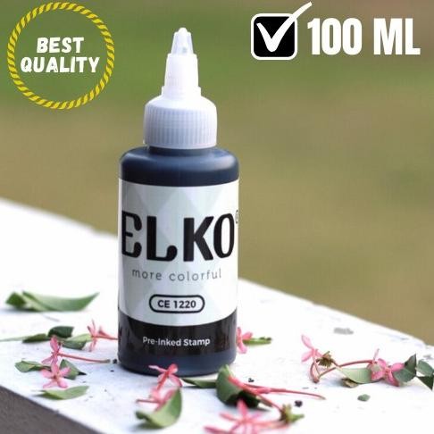 

Tinta Stempel Flash Trodat Otomatis Warna HITAM isi 100 ML ELKO Waterproof Nugi