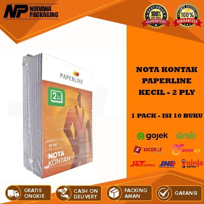

Nota Kontan Kecil 2 Ply 2ply Paperline 2 Rangkap / K2 PPL 1 Pack isi 10 Buku Nugi