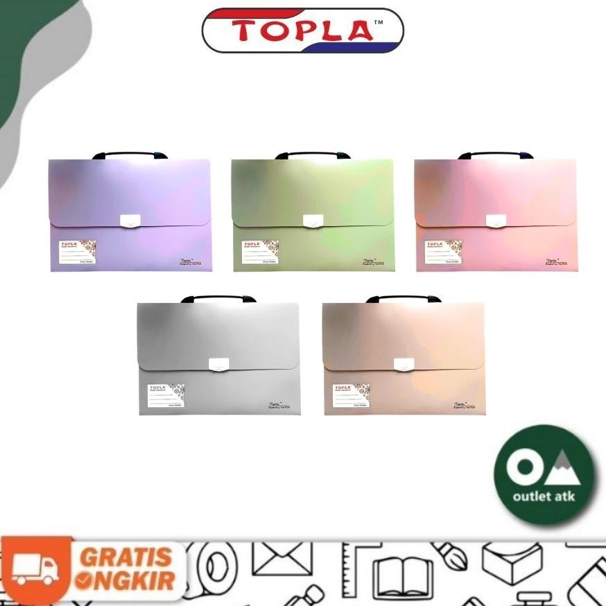 

Topla Expanding File Folio 13 Pockets with handle - Map Harmonika Tenteng Nugi