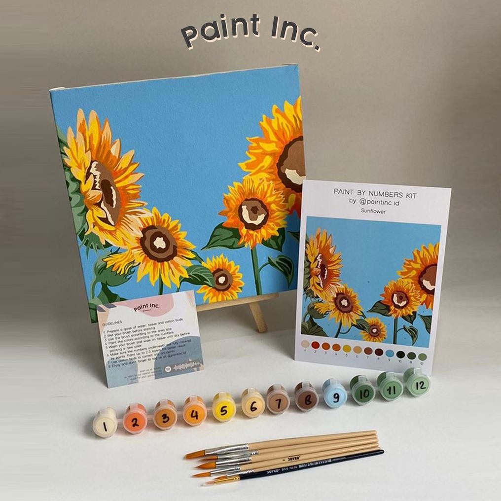 

Paint by Numbers Kit: Sunflower | Paint Inc. ID | Paint by Number | Painting Kit Nugi