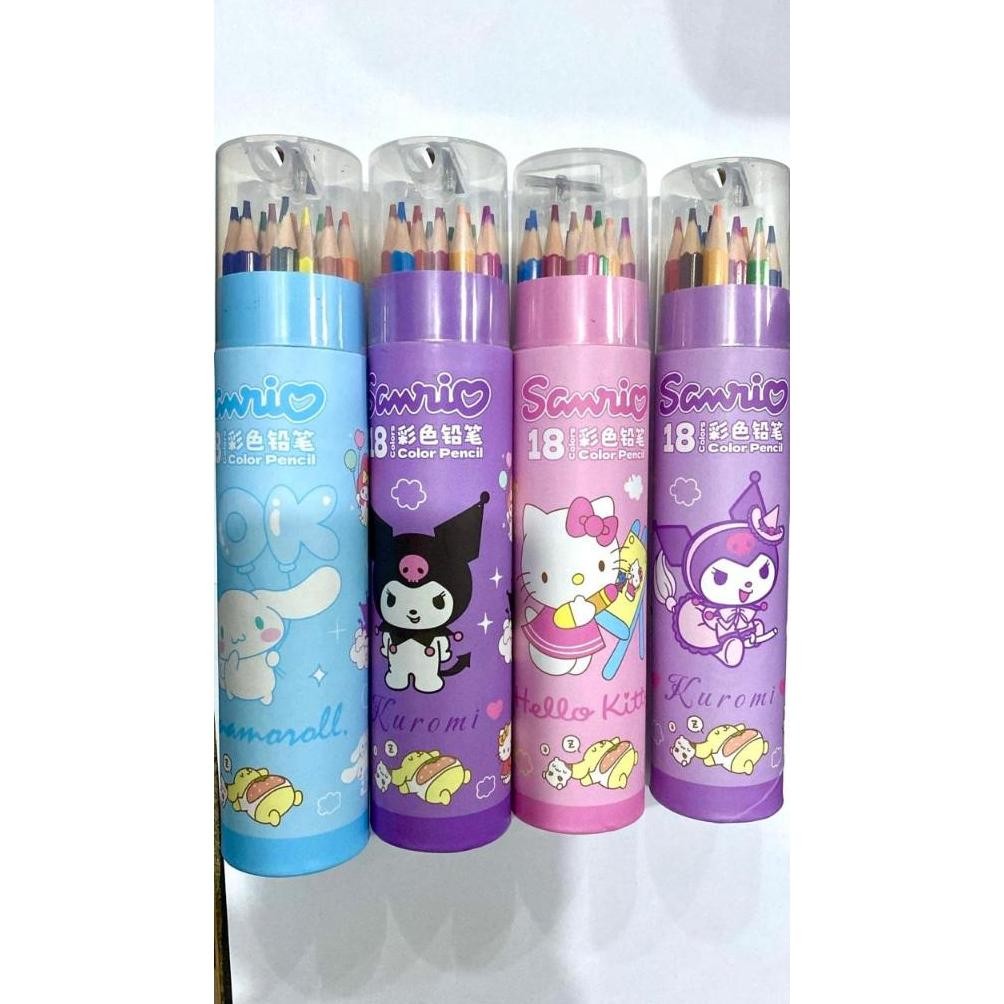 

LH Pensil warna KARAKTER KARTUN LUCU KOREA STYLE tabung isi 18 KARAKTER KARTUN LUCU Nugi