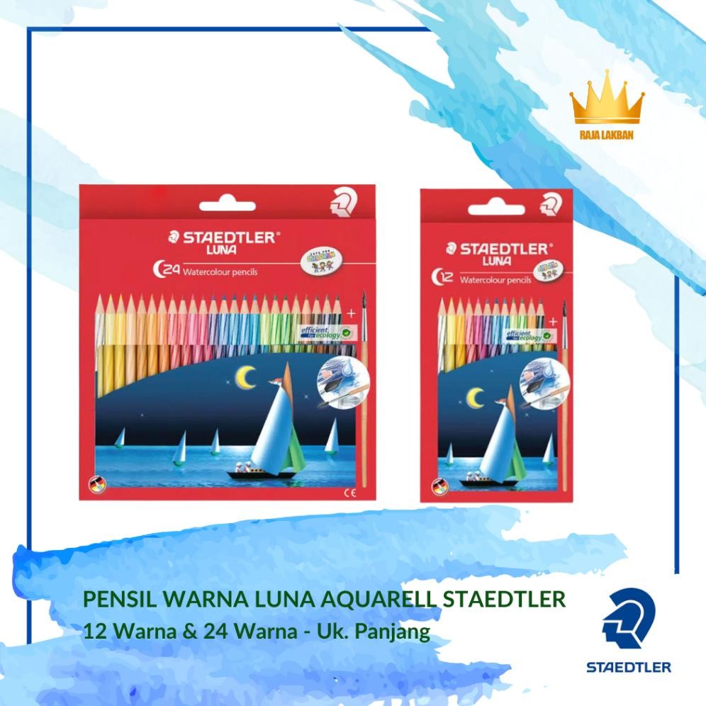 

Pensil Warna Luna Aquarell Staedtler 24 Warna dan12 Warna/ Ukuran Panjang - Set Nugi