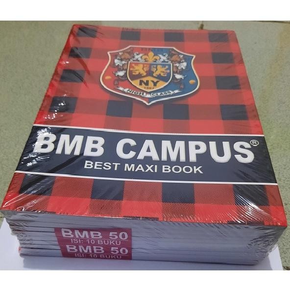 

Buku tulis BMB Campus 50 lembar 10 buku Best Maxi Book Boxy - 1 pak Nugi