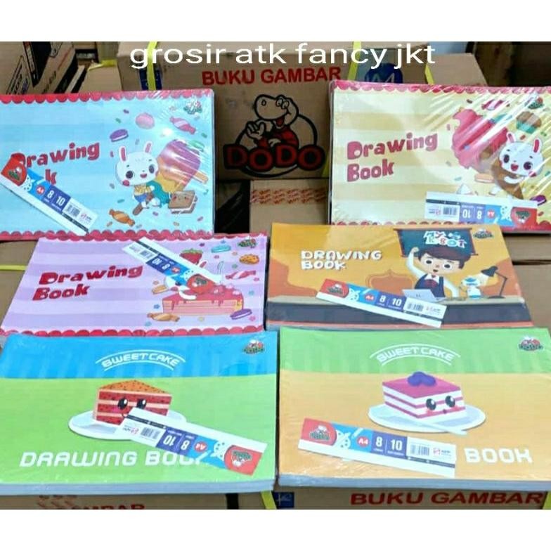

( 10 buku ) Buku Gambar Drawing Book A4 Dodo 8 lembar Nugi