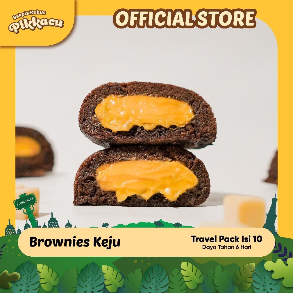 

NO_MORE Bakpia Kukus Pikkacu Brownis keju isi 10 Pcs