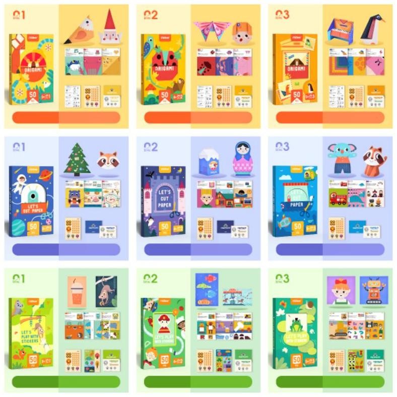 

mideer activity cut paper / origami / sticker Nugi