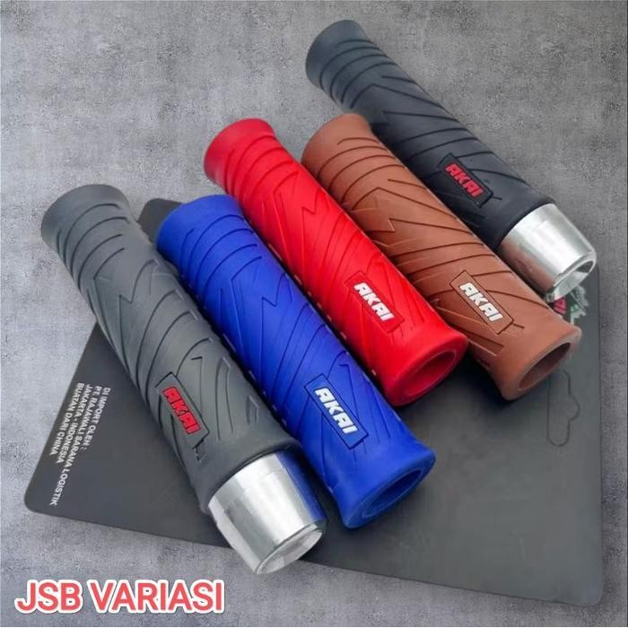 (Promo) Hayaidesu Handgrip Akai + Jalu Stang Chrome Hand Grip Motor Matic / Bebek Nmax , Pcx , Adv ,