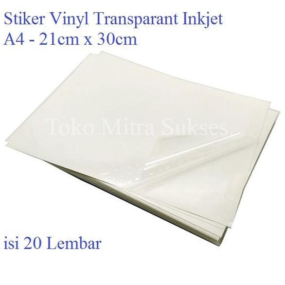 

Stiker Vinyl Transparant Inkjet A4 Nugi