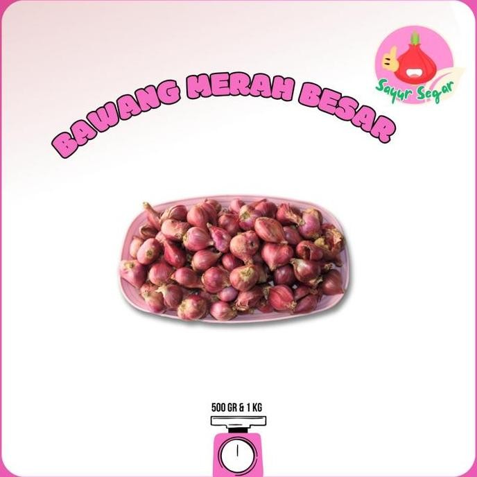 

Diskon! Bawang Merah Super Besar 1kg - Ukuran Jumbo