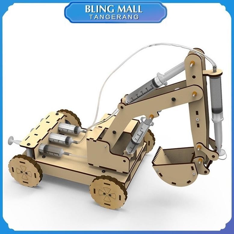 Terlaris Mainan Rakit Excavator Hidrolik Diy Mainan Edukasi Sains