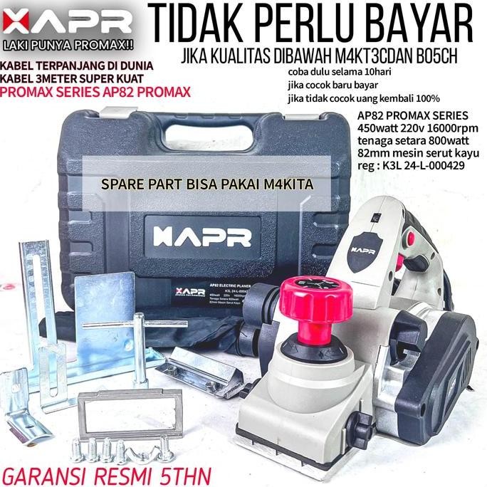 Tersedia APR A82PROMAX Mesin Serut Kayu Planner Jepang - Ketam Sugu Garansi Resmi 3 Tahun