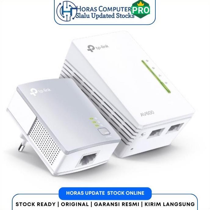 TP-Link TL-WPA4220 KIT 2 Pack 300Mbps AV600 Wi-Fi Powerline Extender