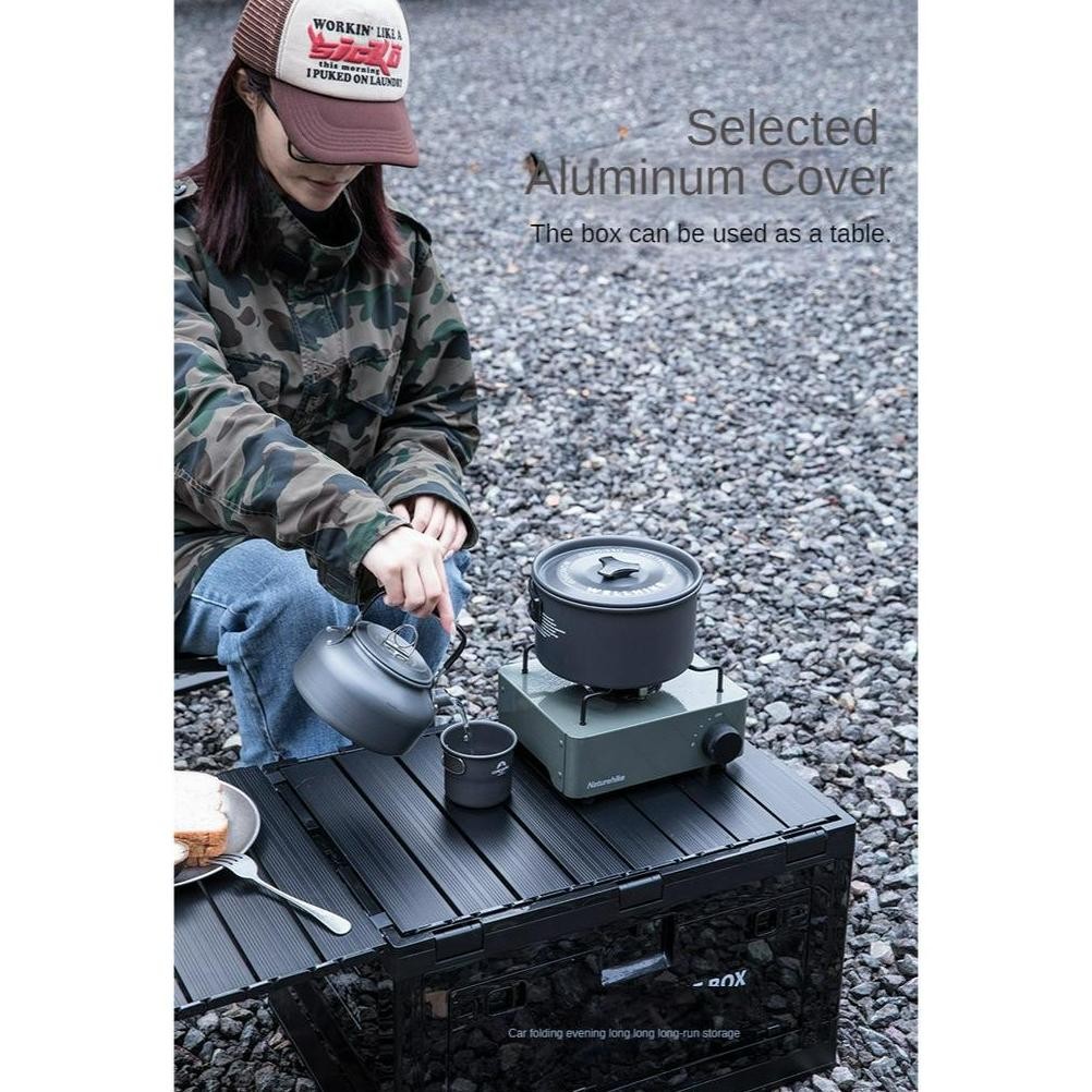 Kotak Penyimpanan Lipat 50L Storage Box Outdoor Camping Campervan Box