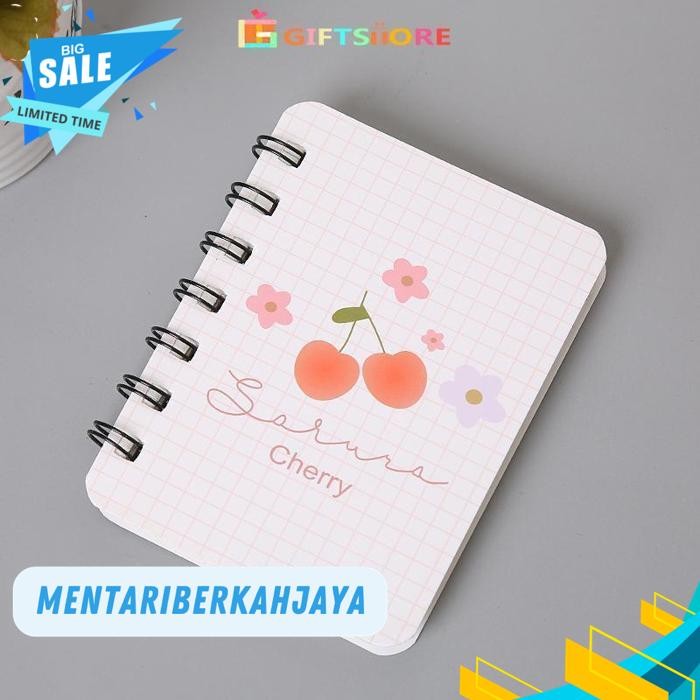 

MINI NOTEBOOK RING MOTIF / BUKU CATATAN RING / BUKU TULIS RING / A7 ROLLOVER BUKU MAHASISWA SAKU BUKU KECIL NOTEBOOK DIARY PORTABLE OFFICE NOTEPAD COD BY MENTARI BERKAH JAYA