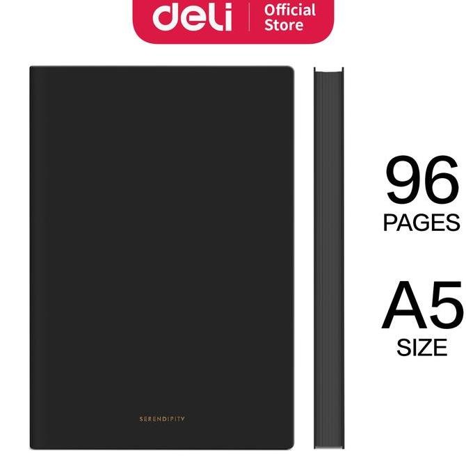 

Tersedia Notebook Kulit A5 DELI Basic 96 Lembar - Buku Catatan Agenda Estetik