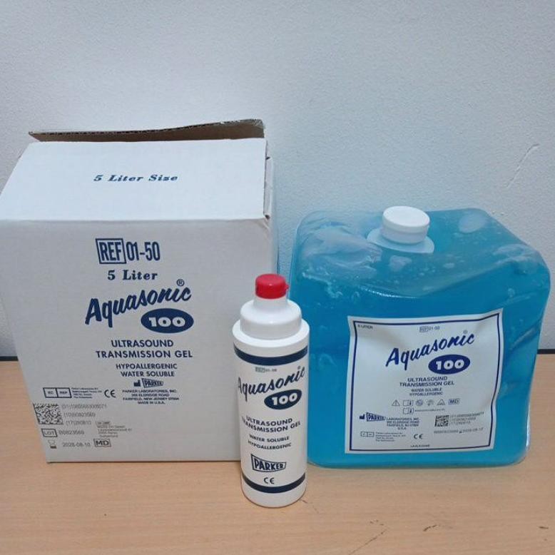 New // Gel Aquasonic Jel Usg Parker 5L Biru/Putih // 100% Original