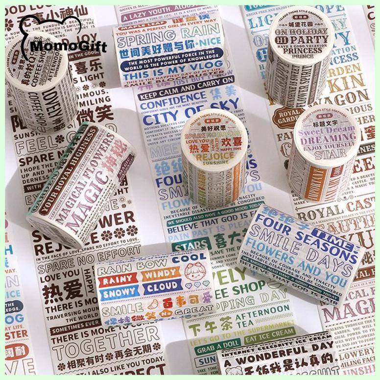 

Rd1- Washitape Masking Tape Tulisan Deco Buku Jurnal Black Dan Colour Tld102