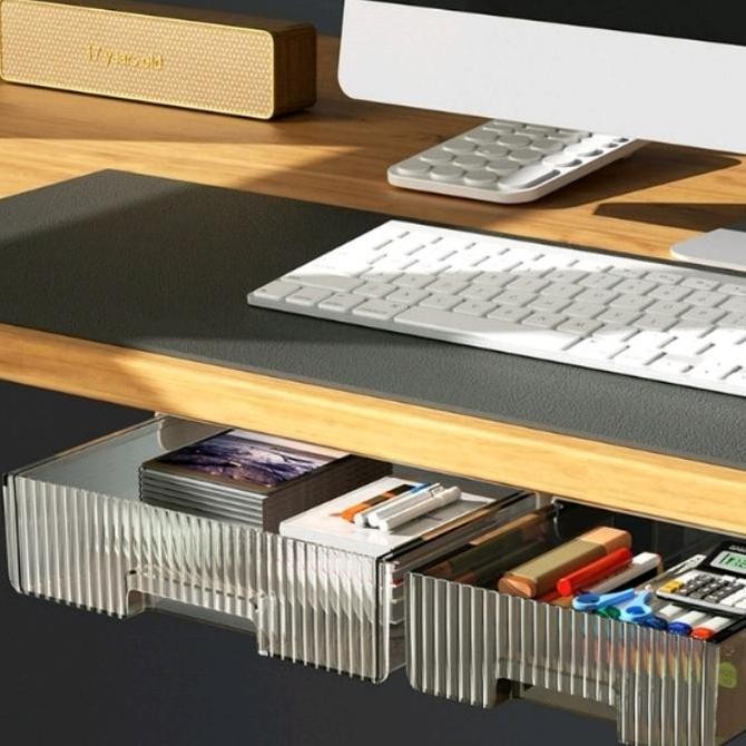 Laci Serbaguna Laci Bawah Meja / Laci Tempel Bawah Meja Tempat Penyimpanan Serbaguna