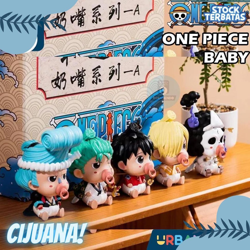 Action Figure Mini Baby One Piece Baby Luffy Zoro Sanji Brook Franky Diskon