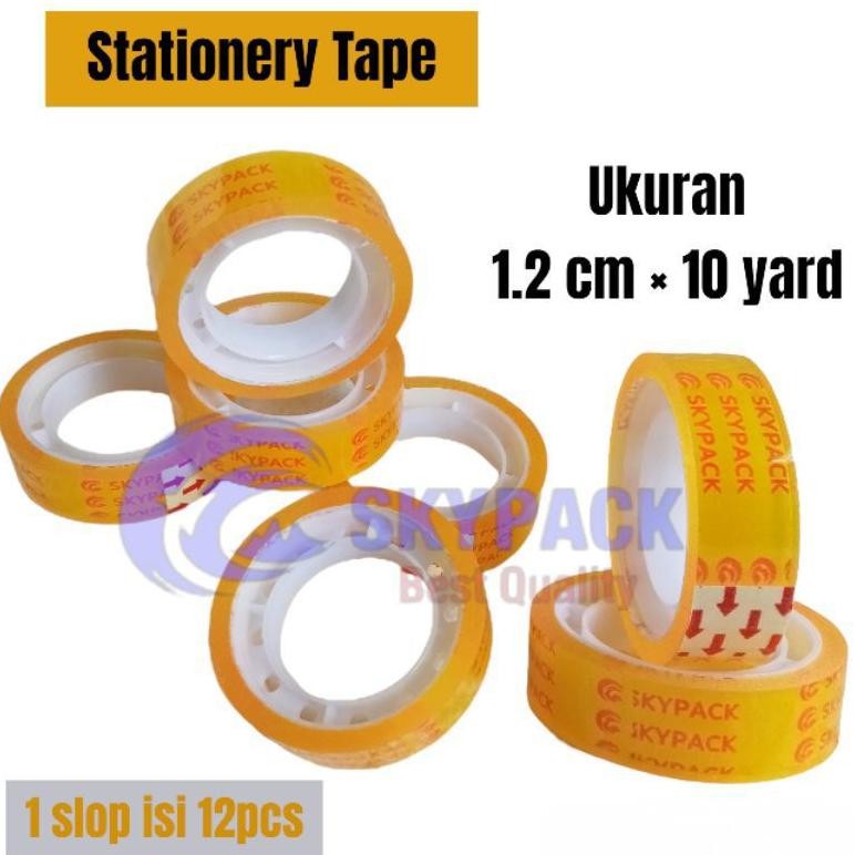 

Rd1- [Skypack] Stationery Tape 1.2Cm X 10Y/Selotip/Isolasi/Solasi/Lakban