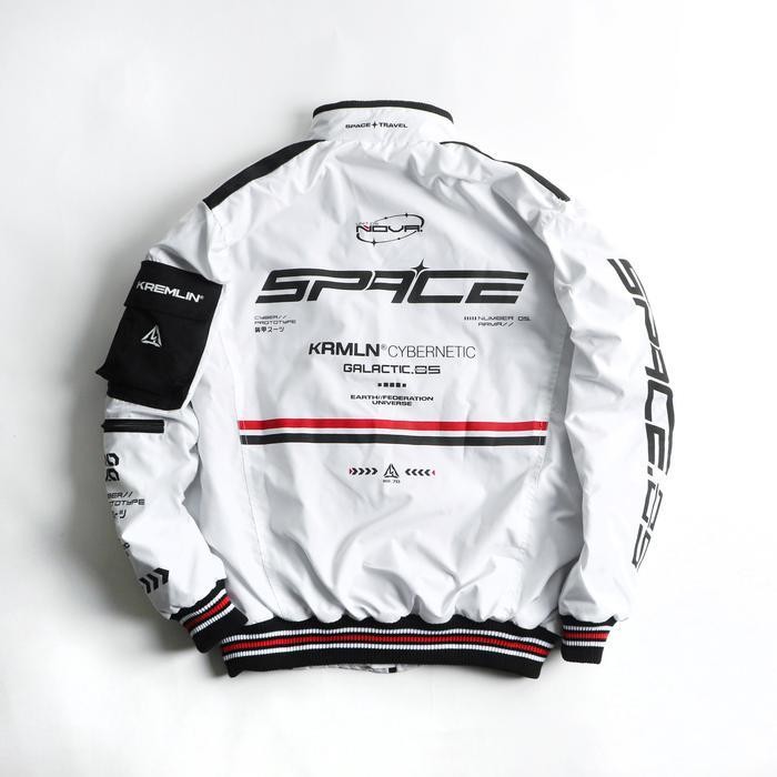 SO KREMLIN Bomber Jacket Space Putih - NOVA