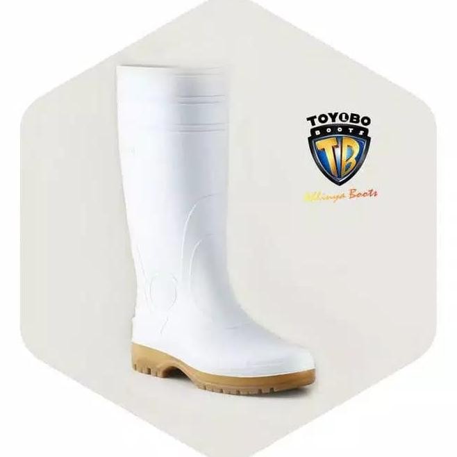 DF358>> Sepatu Boot Kerja Karet Tinggi Panjang TOYOBO