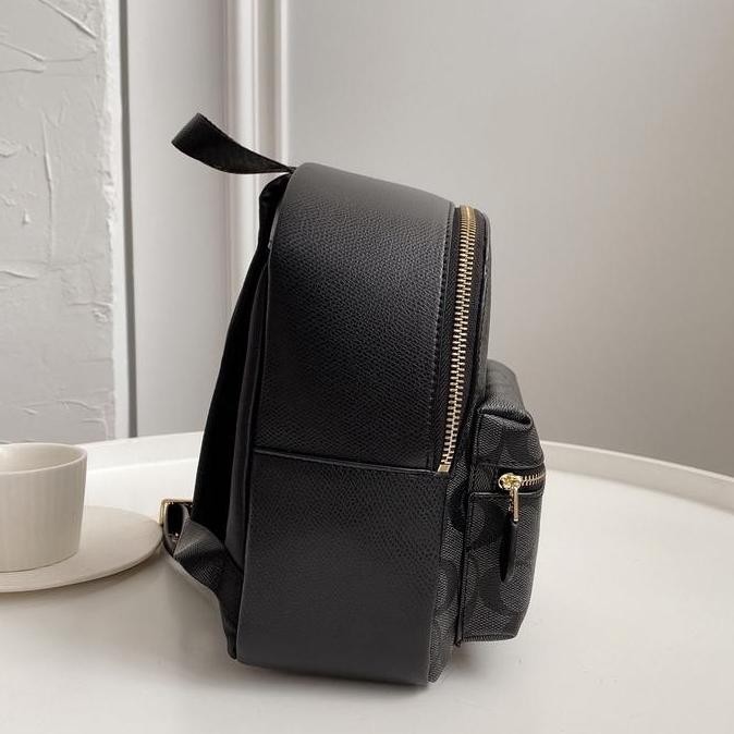 Mini Charlie Backpack In Signature Canvas Black
