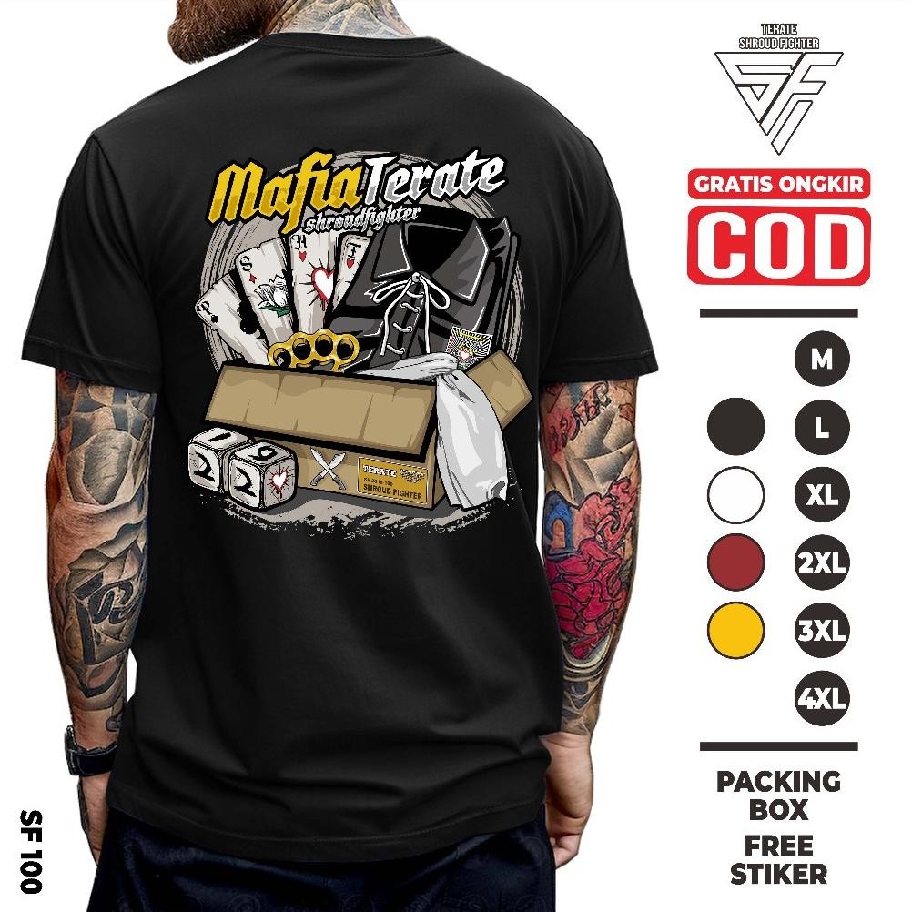 Promo Kaos Psht Mafia Psht Hati Bersinar Sh Terate Distro Putih Lawasan Shroud Fighter