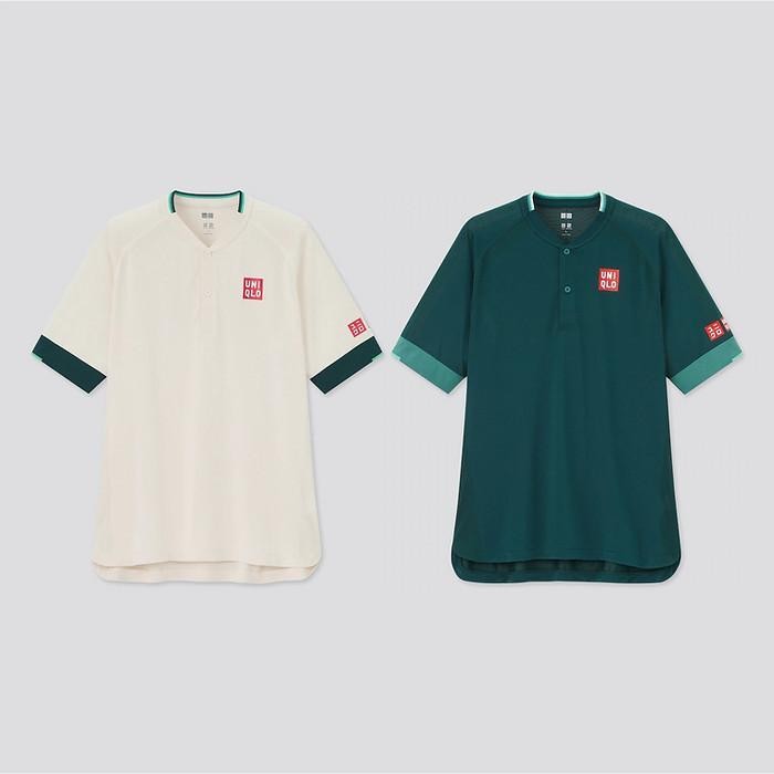 Kaos Tenis Uniqlo Tennis Paddle Running Roger Federer Training Model Uniqlo Jersey  Pria Wanita Kaos