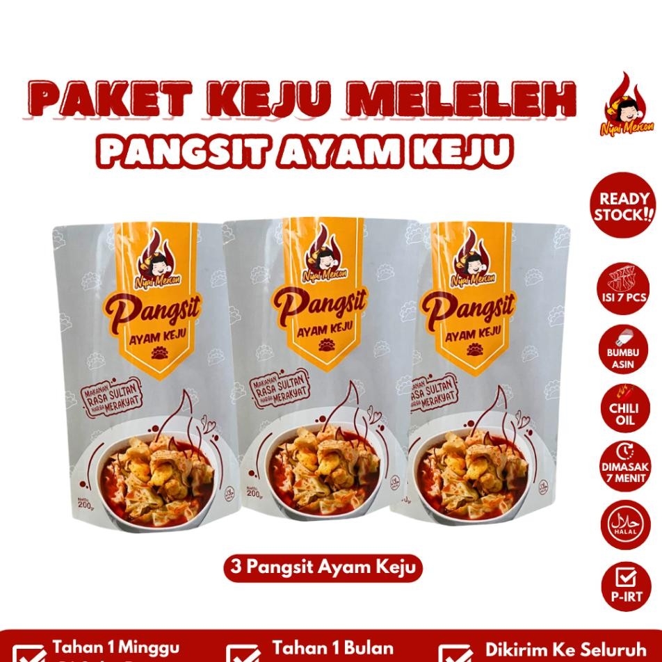 

Pangsit Keju Meleleh Isi 3 Nyai Mercon