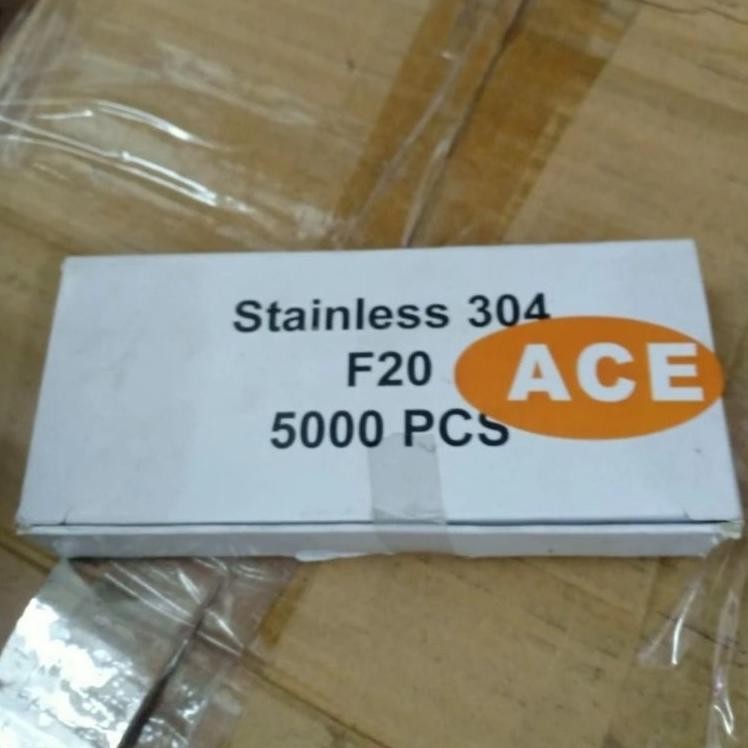 

Isi Staples F20 Stainless Steel 304 Paku Lurus 20 Mm Stainless