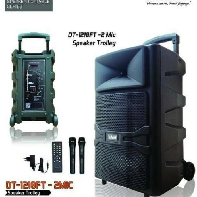 Speaker Bluetooth Portable Wireless Dat Dt 1201Ft 12 Inci Original