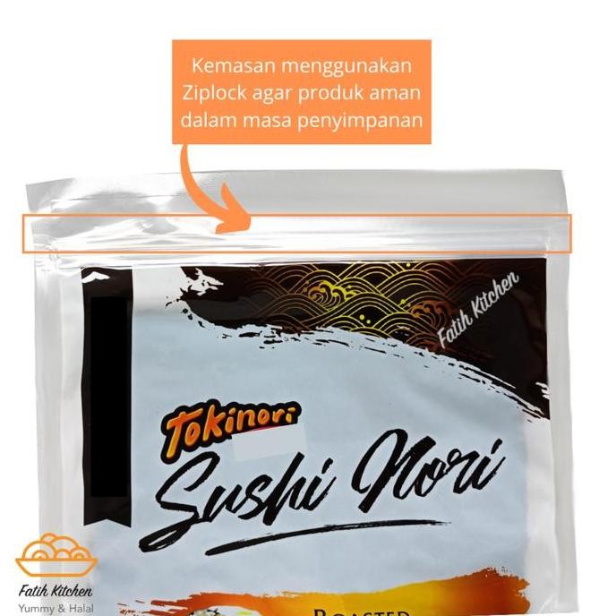 

Produk Baru!! Tokinori Sushi Nori 10 Lembar Halal MUI Rumput Laut Seaweed Hijau