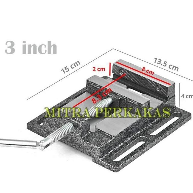 Sellery Ragum 3 Inch, Ragum Catok Untuk Stand Bor Jepitan Dudukan Bor