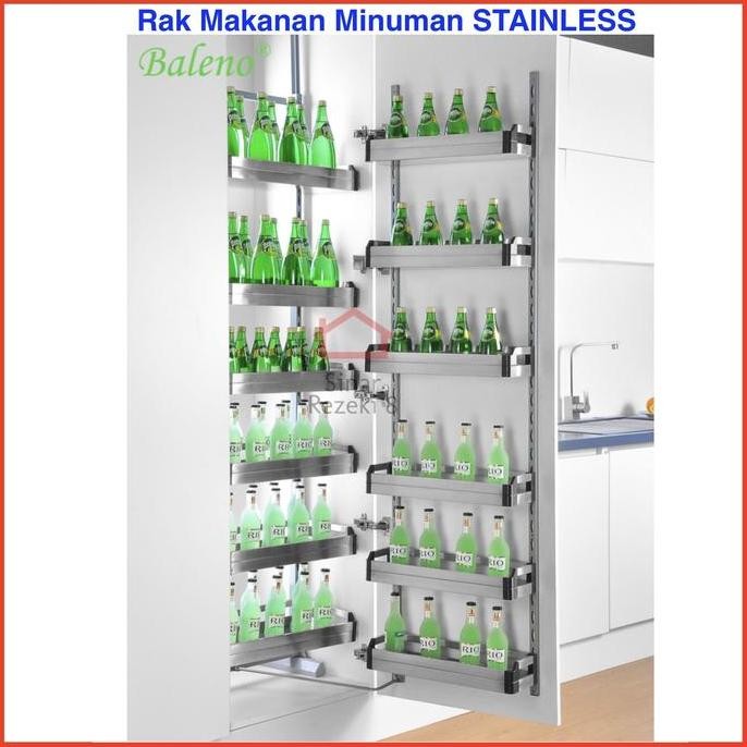 Rak Tarik Makanan STAINLESS Lemari Dapur Kitchen XC 25400 vitco