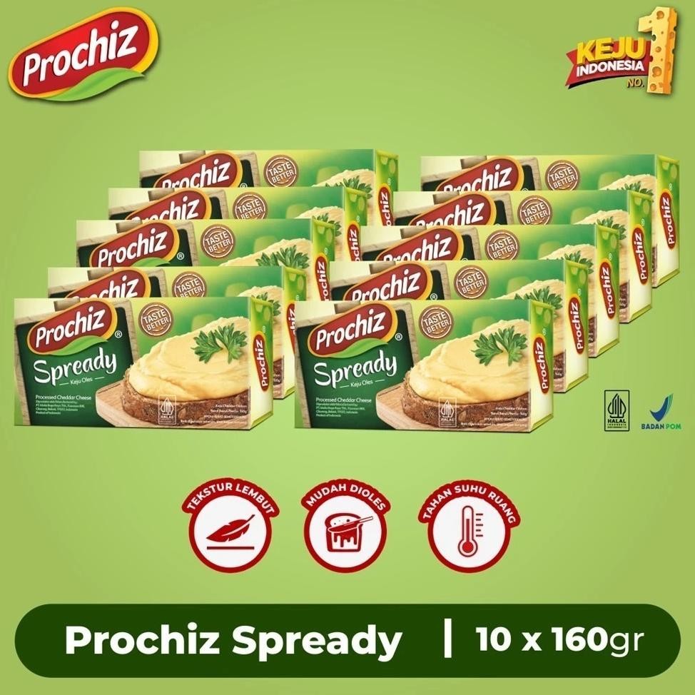 

Paket 10Pc Prochiz Spready Keju Oles 160 Gr X 10