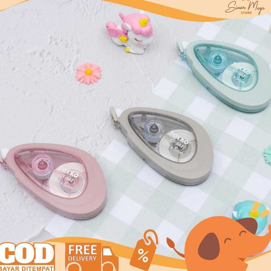 

Joyko Corretion Tape Ct582 Pita Kosi Protective Cap 12M X 5Mm Transparan