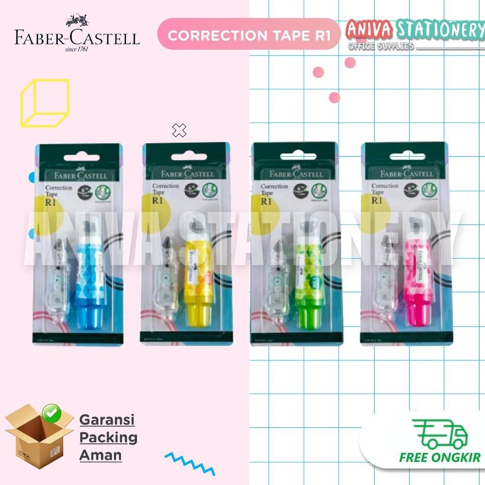 

Fabercastell Correction Tape R1 Refill Tip Ex Kertas Bisa Di Refill