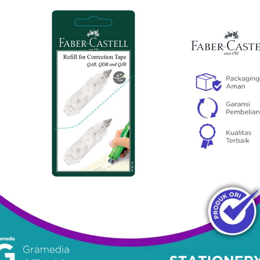 

Faber Correction Tape Refill Qar Qdr Qjr Set 2 169414
