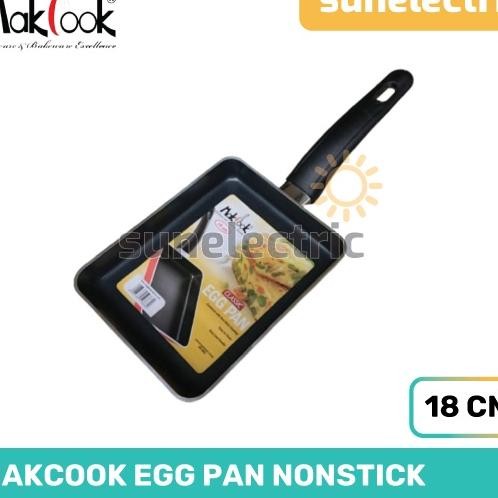 Makcook Zaffiro Series Egg Pan 18 Cm 7 Inch 7 Panci Wajan Penggorengan Teflon Anti Lengket Nonsti Co