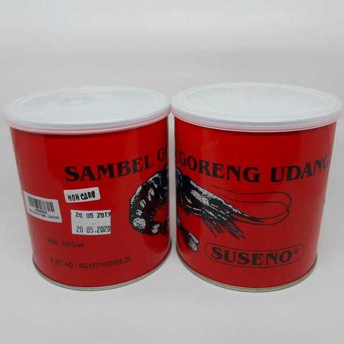 

Promo Sambal Goreng Udang Suseno Lampung 250g | Non Cabe | Kaleng Gurih Shopee