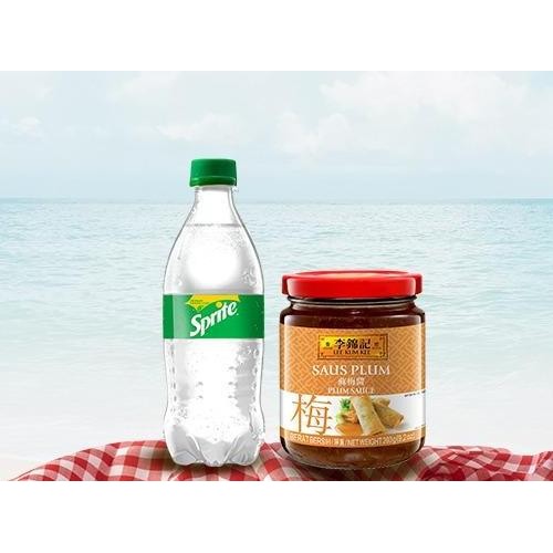 

Promo Lee Kum Kee Plum Sauce + Free Sprite Lemon | Saus Buah Plum Manis