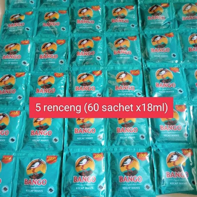 

Promo Bango Sachet 18ml (5 renceng x 12) = 60pcs | Kecap Manis Rencengan Grosir