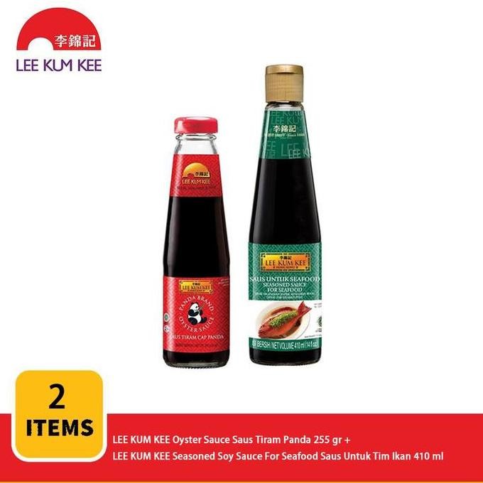 

Promo Paket LEE KUM KEE: Saus Tiram Panda 255gr + Saus Seafood Tim Ikan 410ml