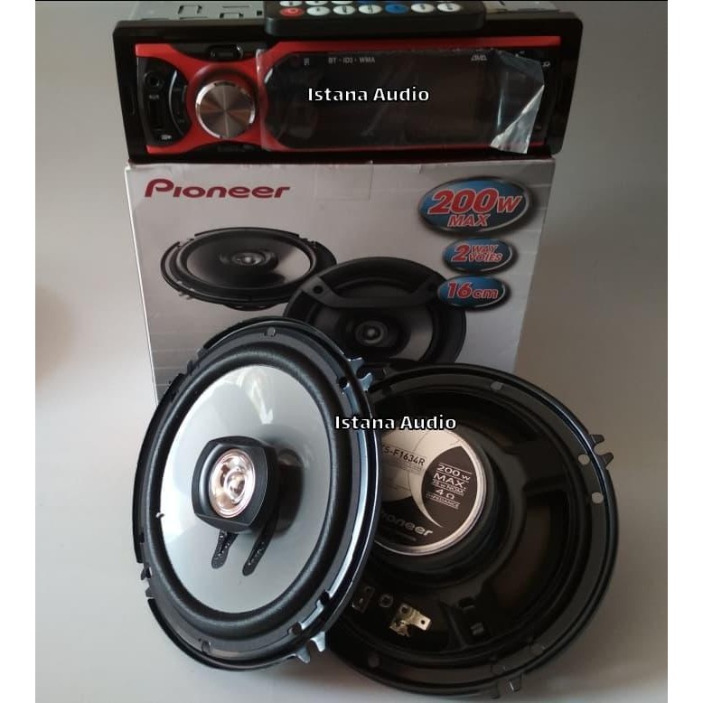 PAKETAN AUDIO SPEAKER PIONEER COAXIAL 6INCH DAN TAPE AVA BLUETOOTH Berkualitas Terbaru