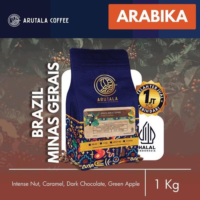 

Arutala Kopi Arabika Brazil Minas Gerais 1Kg