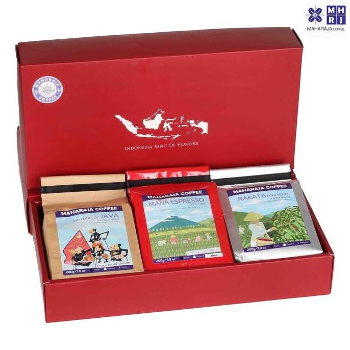 

Kopi Nusantara Indonesia Gift Set Hadiah 6X200G Arabika Robusta Blend