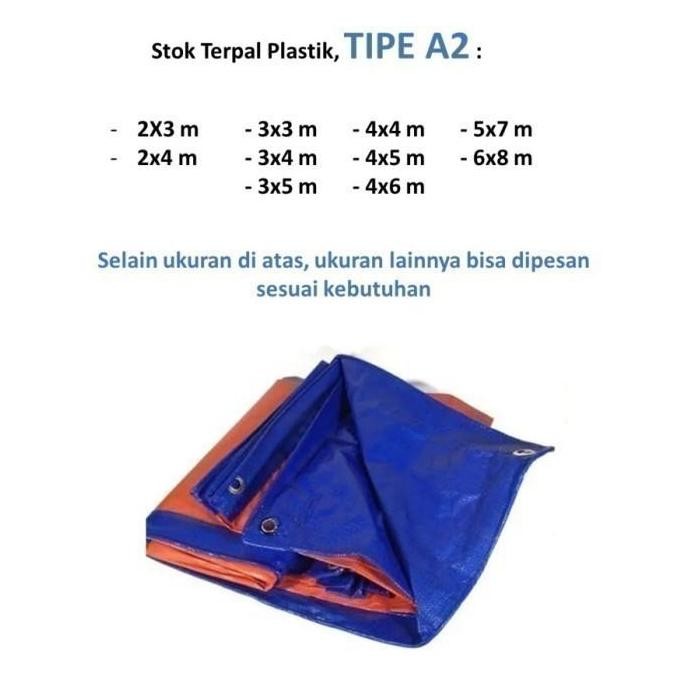 Terpal Plastik A2 3 x 4 Meter GAJAH / Terpal Tenda 3x4 Terpal Jadi HC