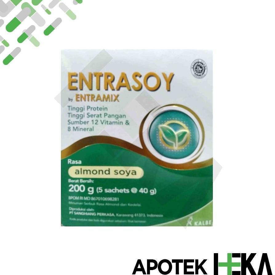 

Entrasoy 200 G Almond Soya Susu Nutrisi Dewasa Tinggi Protein Serat Jaksel
